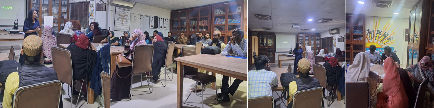 Dr. Shabana Nisar led a workshop for school science teachers from across Sindh
