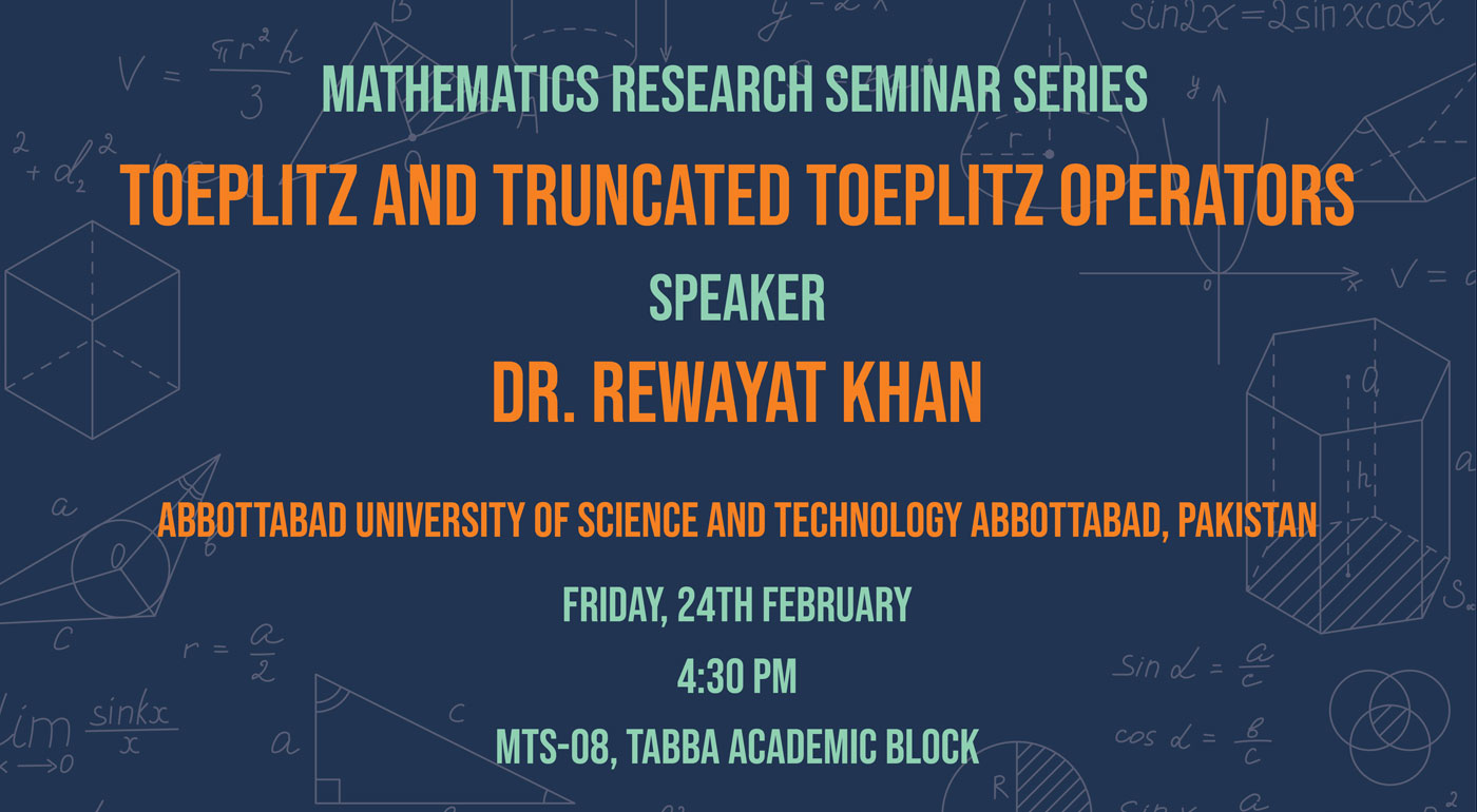Mathematics Research Seminar: Toeplitz And Truncated Toeplitz Operators